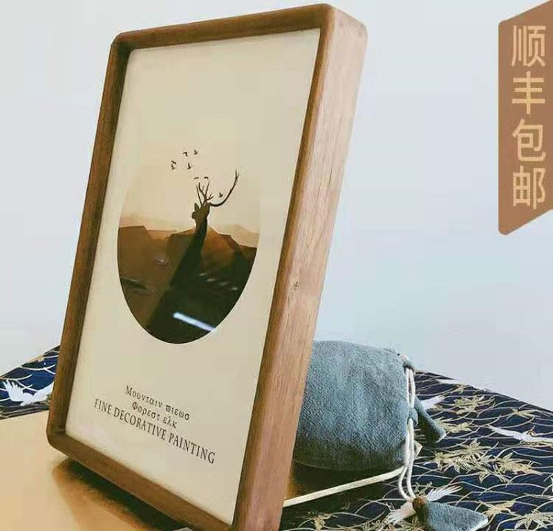 黑胡桃木圆角裱画框架高端定制实木相框a3画框diy创意挂墙摆台8寸|ruв категории Домашний быт, рамка/рамка - от Buy2taobao.com для оказания профессиональной услуги покупки агента Taobao
