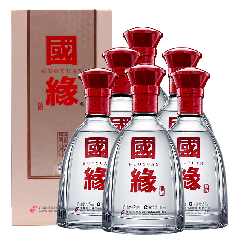 【厂家自营】今世缘42度国缘单开500ml*6瓶装白酒整箱江苏名酒在类目 酒类, 国产白酒中 - 来自Buy2taobao.com提供专业的淘宝代购服务