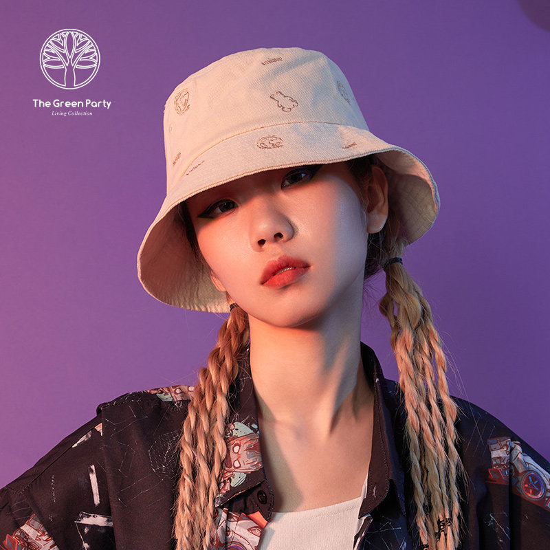 thegreenparty新款萌趣成人渔夫帽女士休闲潮酷可爱时尚秋季帽子