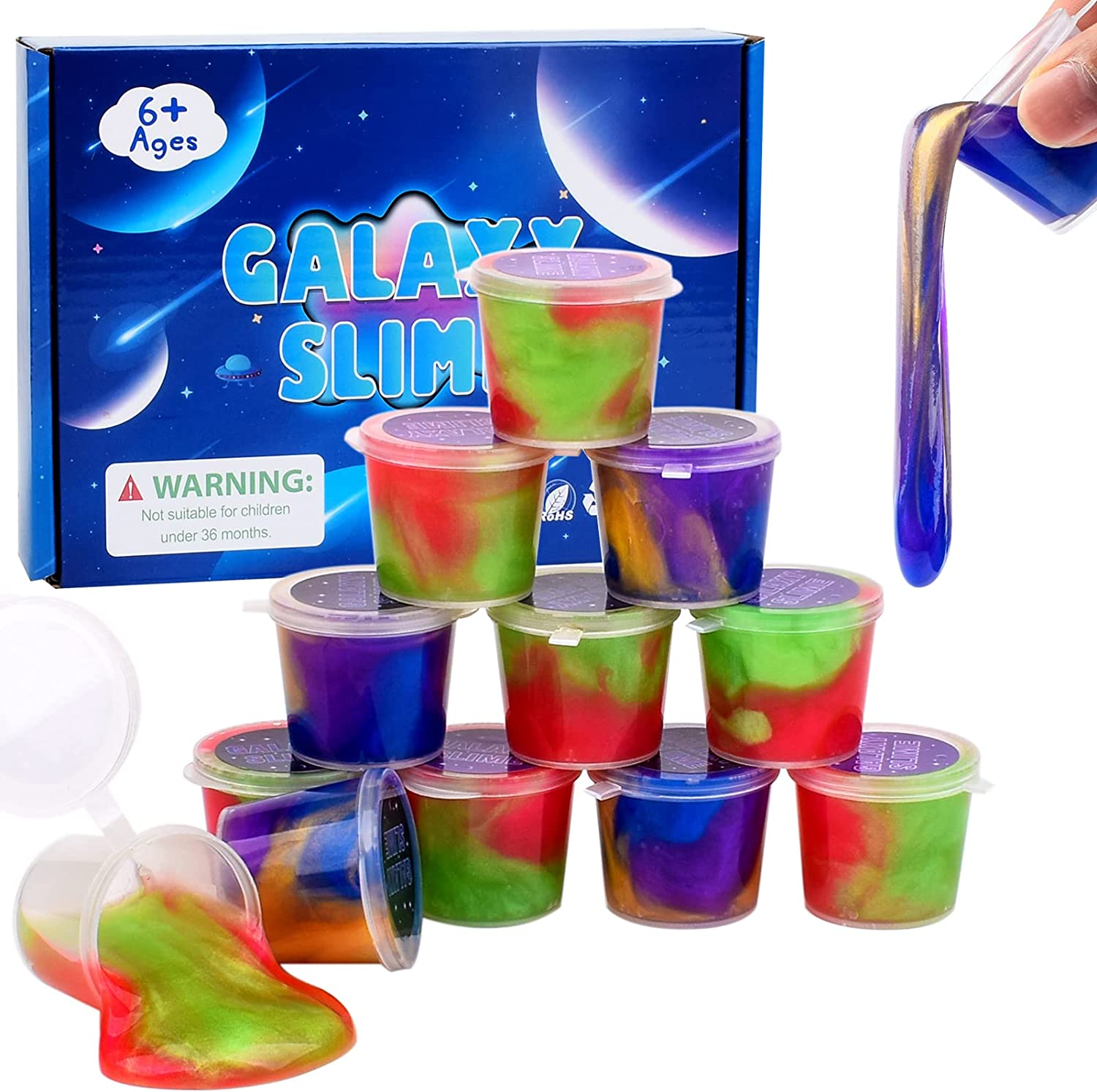 Mini Galaxy Slime  toys Party Favor for Kids星空史莱姆鬼口水