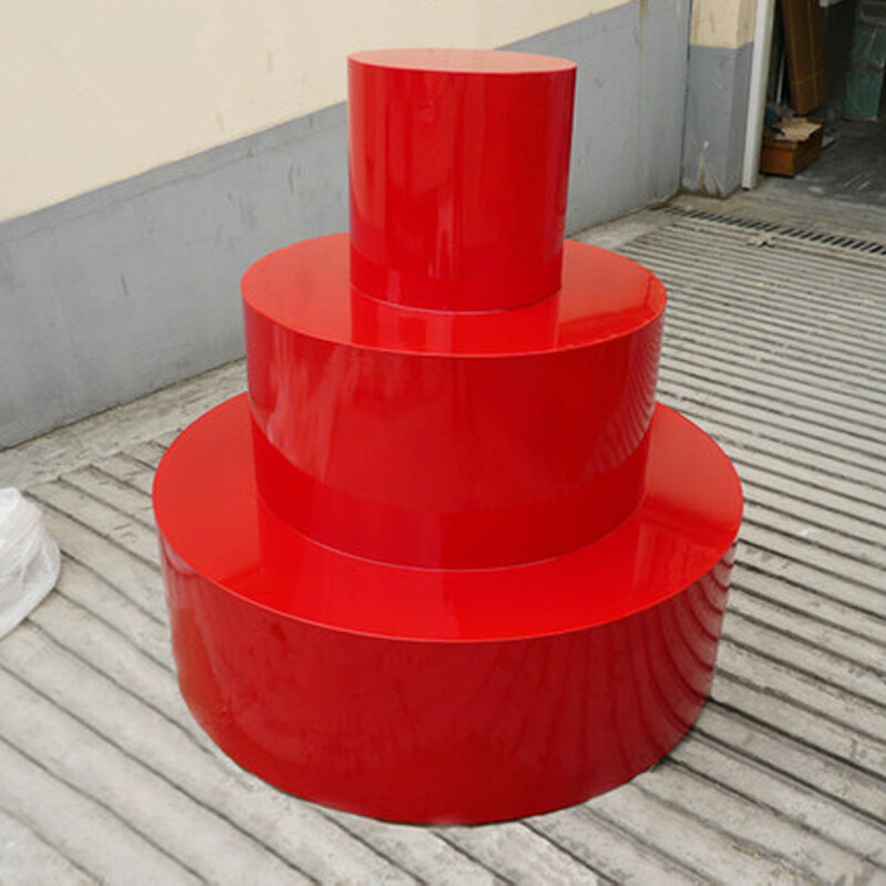 圆形中岛柜_木制精品圆形货架礼品展示台超市堆头展柜母婴中岛台化妆