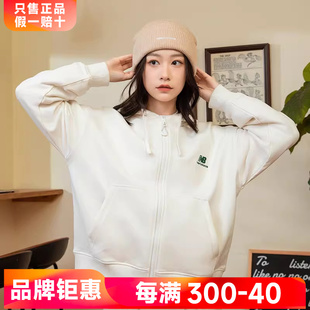 New Balance NB外套女装2024新款运动服休闲防风连帽夹克AWJ33309