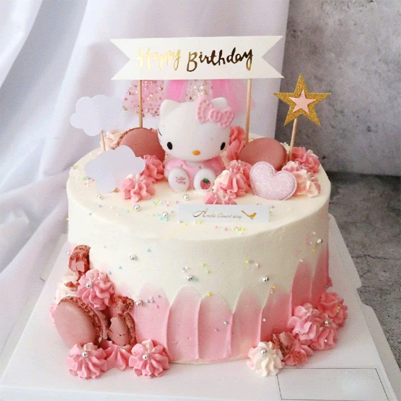 北京上海凯蒂猫儿童生日主题蛋糕kt