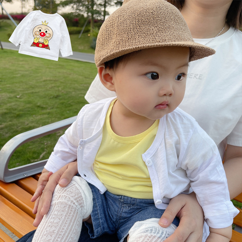 宝宝外套薄款男童开衫夏季新生儿空调衫纯棉女童衣服小婴儿防晒衣