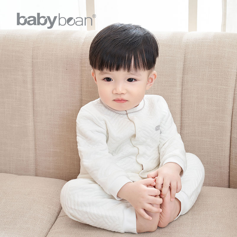 babybean亲豆宝宝保暖内衣秋冬新生儿舒适亲肤睡衣宝宝套装