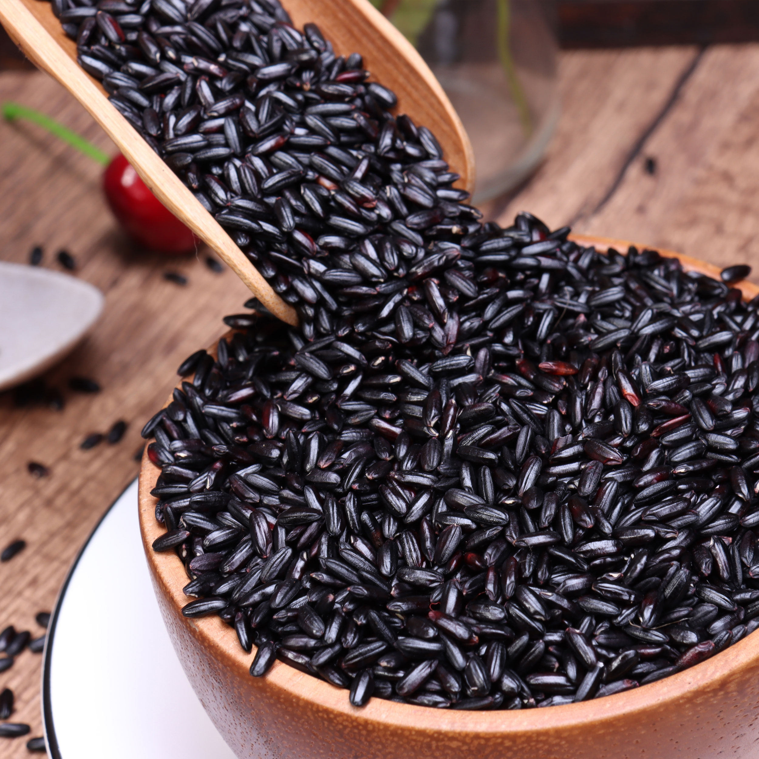 山色生香有机黑米400克*2袋 无染色黑香米五谷杂粮黑大米粥原粮