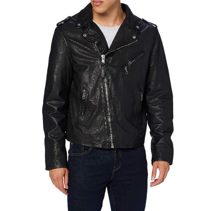 肖特schott nyc男士皮夹克外套摇滚机车皮衣美式休闲