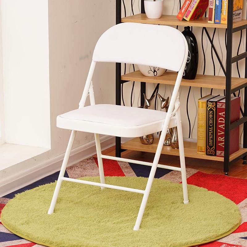 新款包邮简易靠椅折叠椅子实木家用凳子靠背椅便携家用懒人餐椅_不