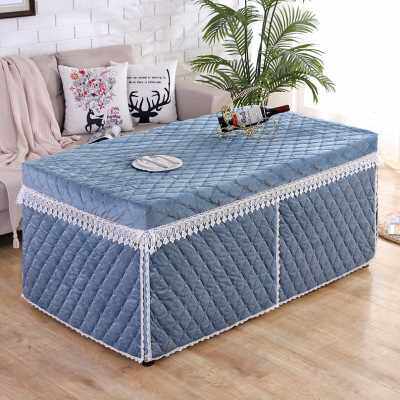 爆品加厚12片电炉罩烤火罩新款长方形电暖炉罩烤火桌子罩套烤火被