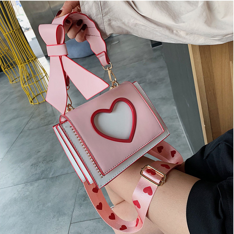 一折女生可爱手提包