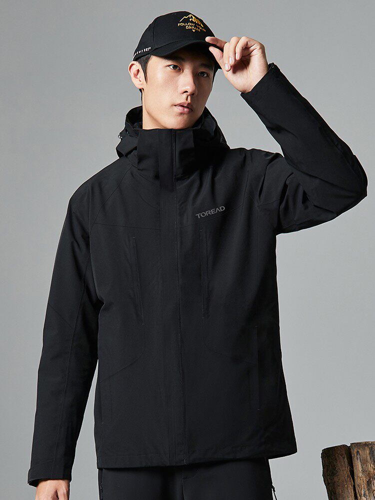 探路者冲锋衣男2021年秋冬新款三合一外套女tawj91807/tawj91808