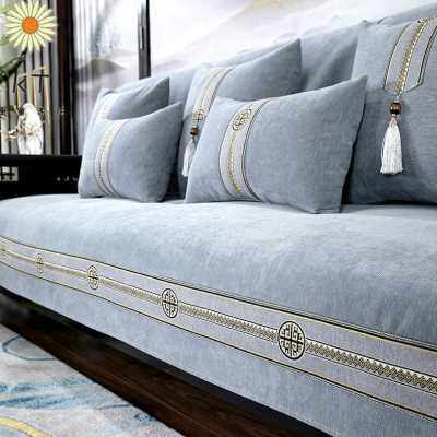 爆品实木沙发座套新中式沙发垫套罩四季l通用沙发坐垫沙发巾靠