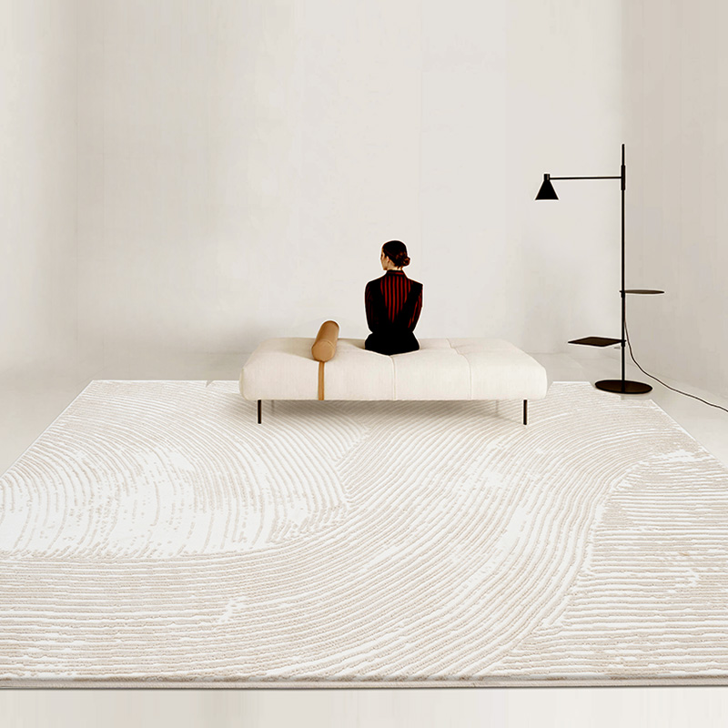 地毯客厅北欧现代简约茶几毯地垫床边毯ins奶油风轻奢高级卧室