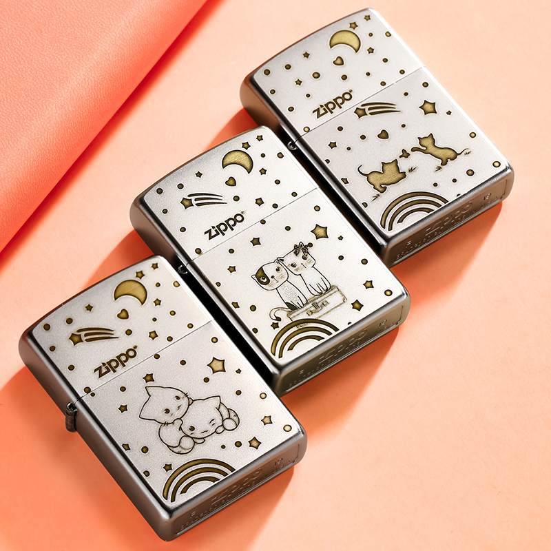 新Zippo打火机正版 深雕星空可爱猫 美国男友生日送礼煤油机在类目 ZIPPO/瑞士军刀/眼镜, 品牌打火机及配件, ZIPPO/芝宝中 - 来自Buy2taobao.com提供专业的淘宝代购服务
