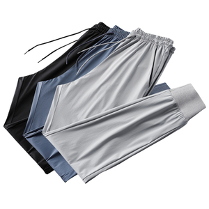 男士冰丝夏季空调裤潮流百搭运动裤