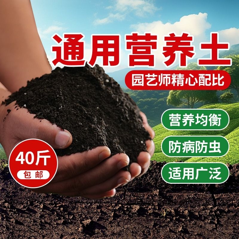 营养土家用养花种菜专用土多肉盆栽通用型种植土园艺土壤花土肥料