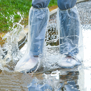 一次性雨鞋鞋套防水防滑脚套加厚耐磨防雨神器骑行长筒雨天防沙