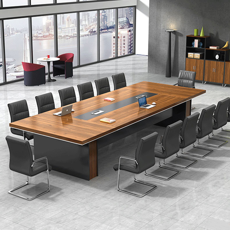 办公家具办公桌板式长方形大型会议桌长桌简约现代洽谈桌椅组合