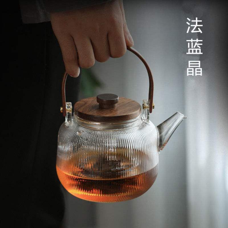 玻璃蒸煮两用壶茶壶煮茶器电陶炉热水壶全套煮茶壶泡茶壶水壶茶具