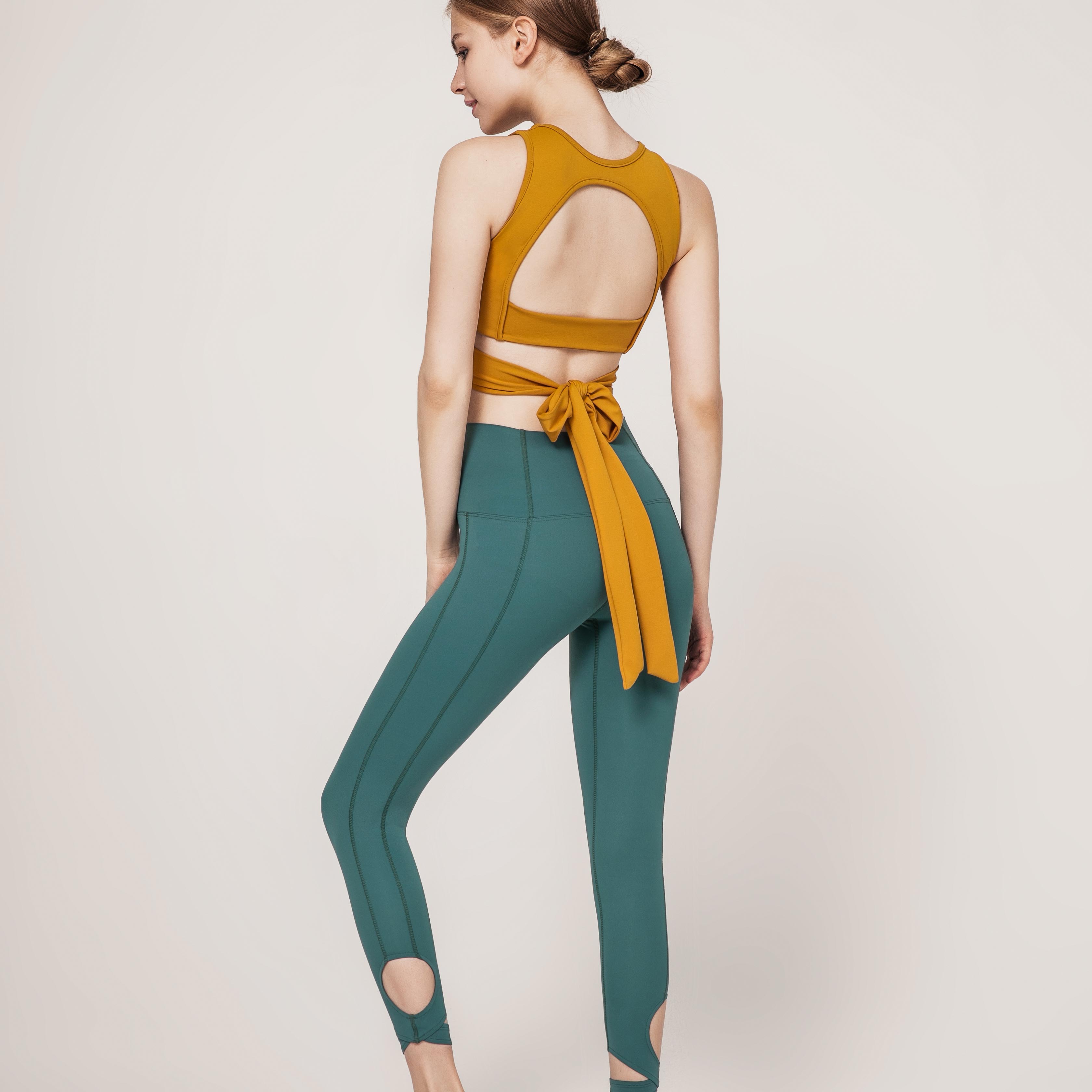 瑜伽服健身套装女2020新款瑜伽文胸美背运动健身长裤性感舞蹈裤