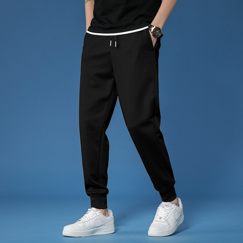 pure cotton Large Casual pants spring and autumn sweatpants Korean Edition Easy trousers Autumn Ninth pants Simplicity Sports pantsin the Men's clothing, Casual pants category - from Buy2taobao.com to provide professional Taobao agent buy service