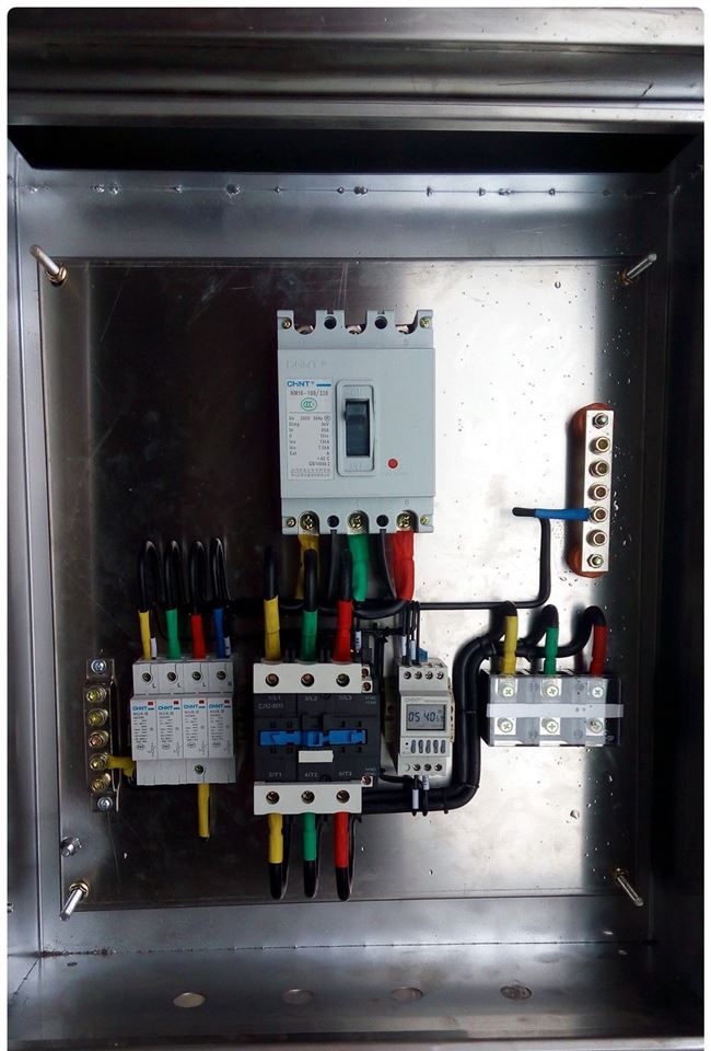 定做户外防雨不锈钢时控路灯控制箱水泵时间控制器定时启动配电箱