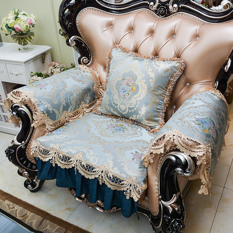 新款欧式沙发垫高档防滑奢华真皮沙发巾组合沙发套定做四季通用