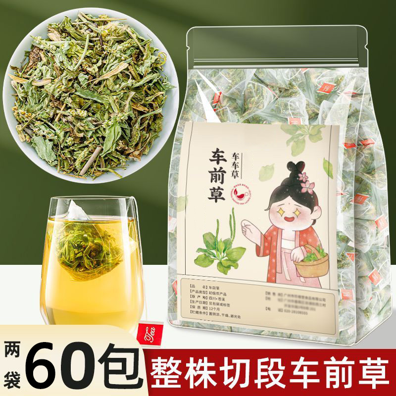 车前草袋泡茶干货新鲜茶正品中药材车钱草中草药泡水车前子非野生