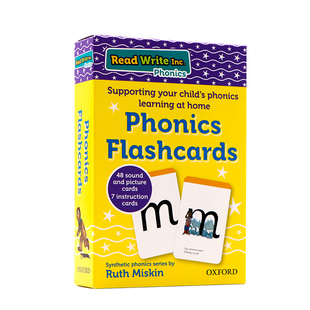 英文原版Read Write Inc. Home: Phonics Flashcards牛津自然拼读闪卡字母学习 3-6岁儿童英语早教启蒙26字母高效英语配套字卡