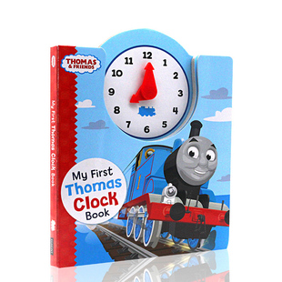小火车托马斯和朋友们 时钟书 英文原版绘本 Thomas and Friends my first Thomas Clock Book 纸板书 宝宝时间管理
