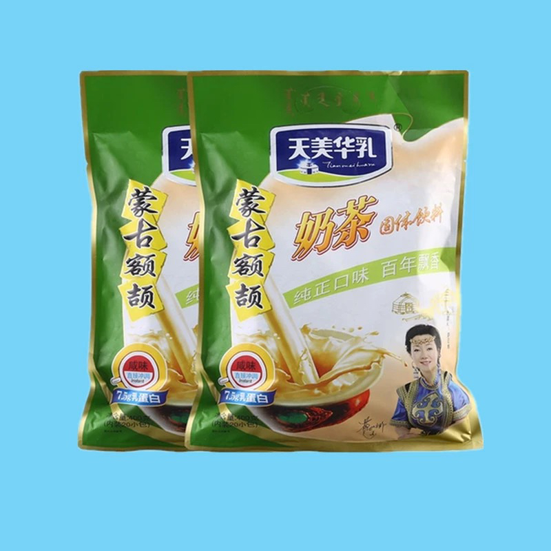 天美华乳奶茶咸味甜味400g独立小包内蒙古特产冲饮