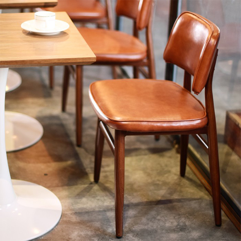 复古工业风椅子家用靠背美式吃饭凳子极简设计师创意餐饮铁艺餐椅