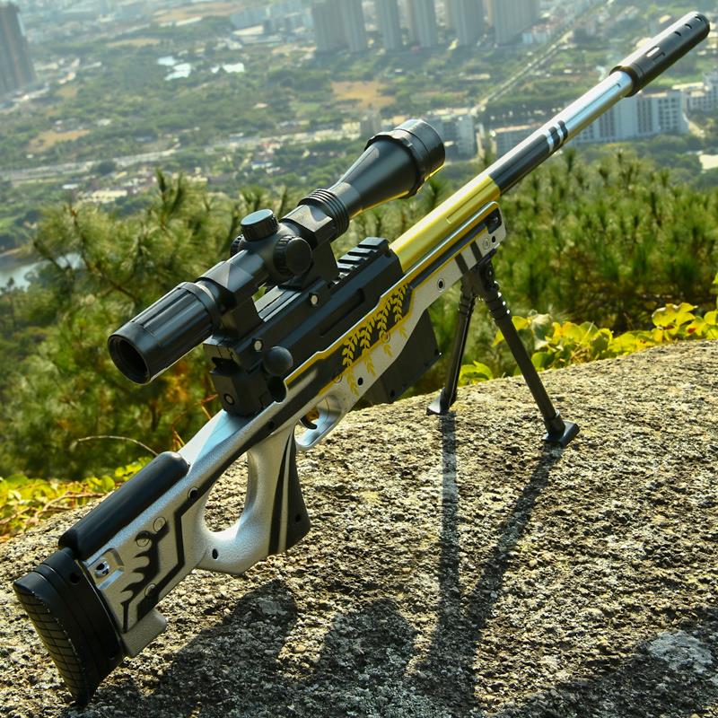 awm狙击手自一体自动可发射水晶98k吃全套装备儿童玩具专用软弹枪