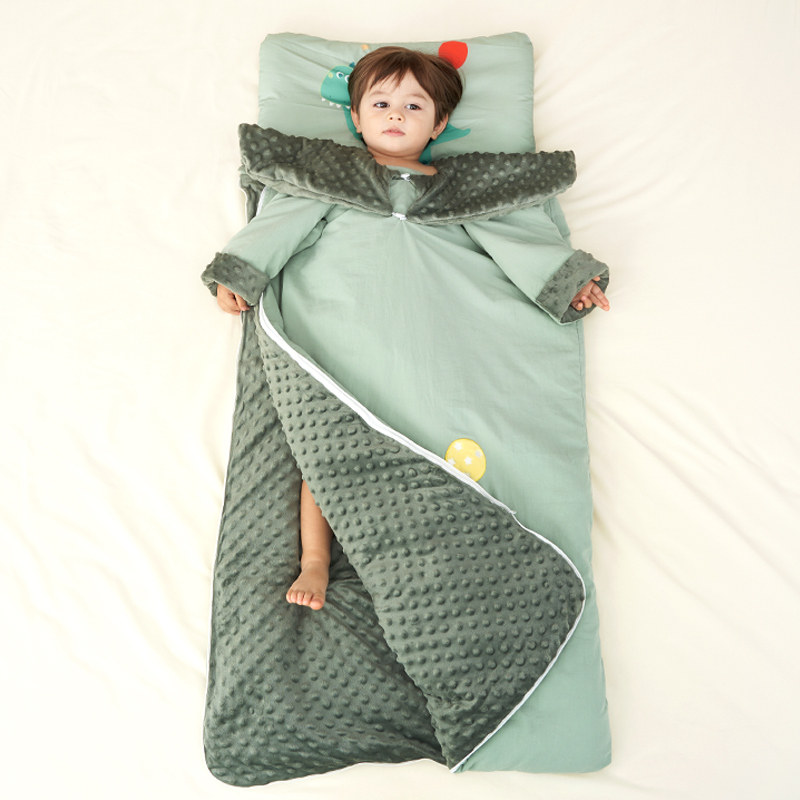 儿童睡袋儿童防踢被睡觉防踢被秋冬款中大童宝宝婴儿被子冬季加厚