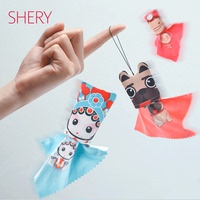 SHERY眼镜布 卡通可爱擦眼镜布电脑手机屏幕个性创意眼睛布清洁布