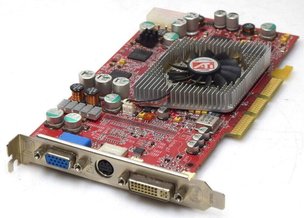 原装 ati 蓝宝石 radeon 9800m92800rpo 18 游戏机 显卡 agp  8x