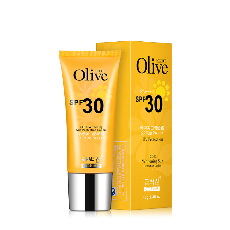 韩伊橄榄Olive嫩白防晒露防晒霜SPF30 PA+++清爽水润透气轻薄补水