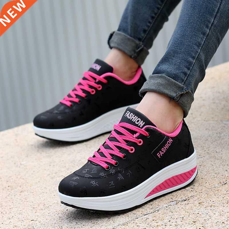 Spring New Women Platform Rocking Shoes Casual Fashionable W