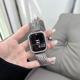 适用苹果手表iwatch8表带流苏银色金属伸缩链条applewatch7简约女