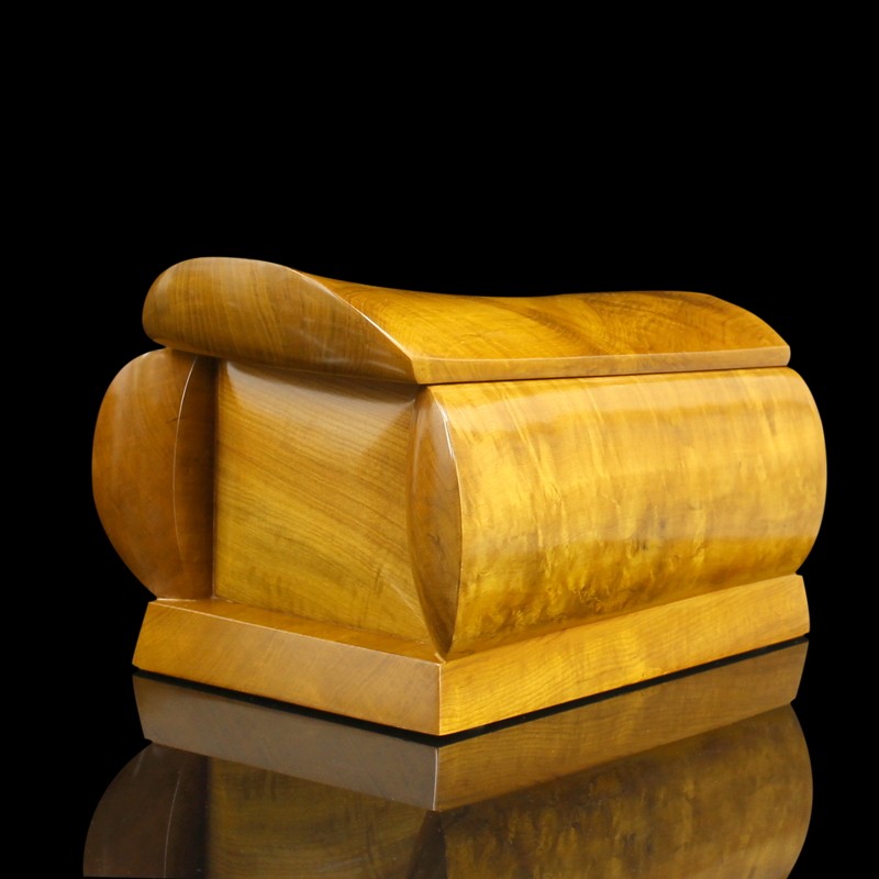 骨灰盒金丝楠木纯实木男女小叶桢楠老料棺材满水波花纹阴沉寿盒