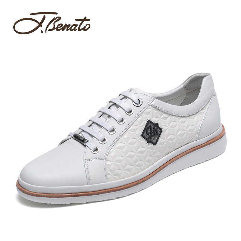 宾度男鞋男士时尚休闲皮鞋男真皮春季新款英伦加州鞋百搭板鞋男