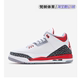 Air Jordan 3 AJ3 火焰红 复古中帮女子GS休闲篮球鞋 DM0967-160