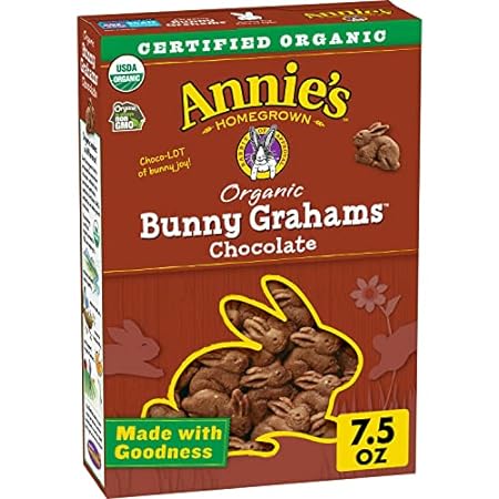 Annie's Organic Chocolate Bunny Graham Snacks， 7.5 oz. Box