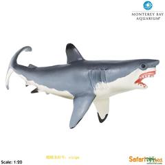 Safari正品海洋生物大白鲨 食人鲨模型 蒙特雷湾水族馆认证 免邮