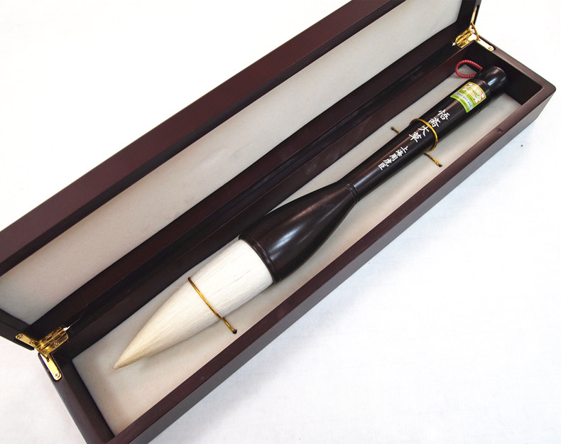 上海周虎臣毛笔斗笔大毛笔大号兼毫提笔特大粗长杆大抓笔特超大专业级