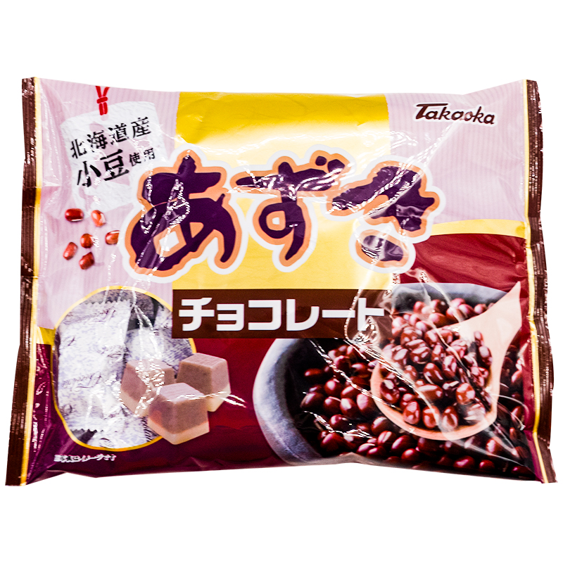 现货日本进口Takaoka高岗红豆味巧克力日式网红零食人气小吃125g