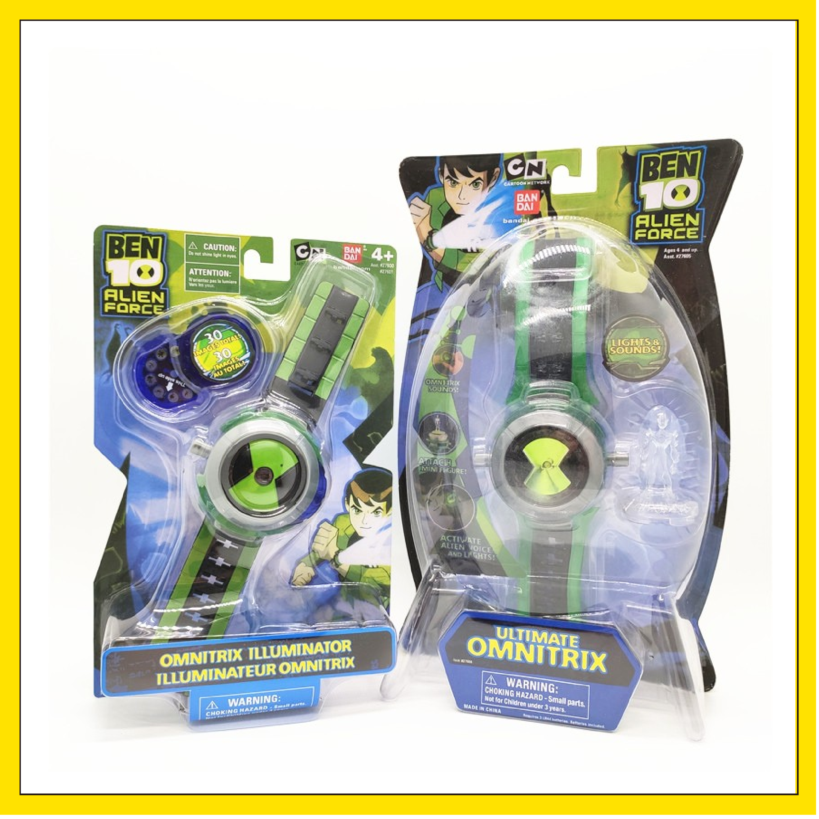 14ben10手表omnitrix田小班变身少年骇客儿童玩具卡通投影发光手表已