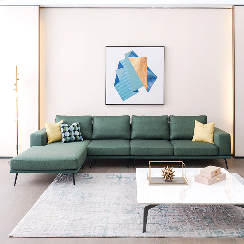 帝标家具北欧布艺沙发现代简约客厅小户型可拆洗客厅沙发组合18