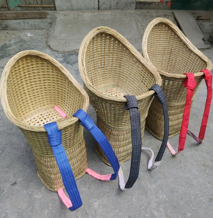 背小孩子的背篓安全带背篓竹编背娃娃宝宝背篼婴儿童小孩四季通用