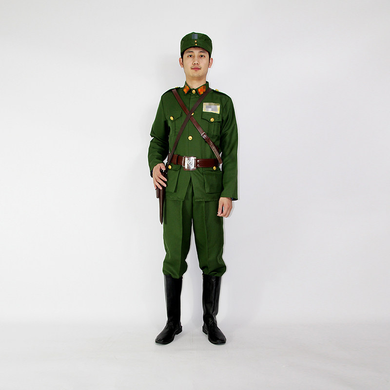 新款民国军官服国民党服男女特务演出服军装话剧舞台表演服装租赁